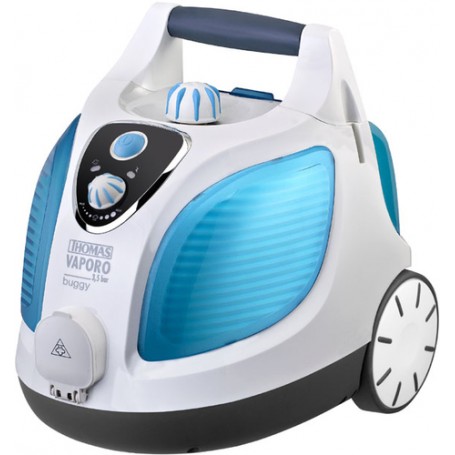 Thomas Vaporo Buggy Pulitore a vapore cilindrico 1,6 L 1400 W Blu, Bianco (792023)