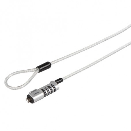 Hama Nano cavo di sicurezza Argento 1,8 m (00054119)