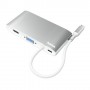 Hama 00200111 hub di interfaccia USB 3.2 Gen 1 (3.1 Gen 1) Type-C 5000 Mbit/s Argento, Bianco (00200111)