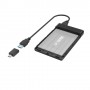 Hama 00200760 contenitore di unità di archiviazione Box esterno HDD/SSD Nero 2.5" (00200760)