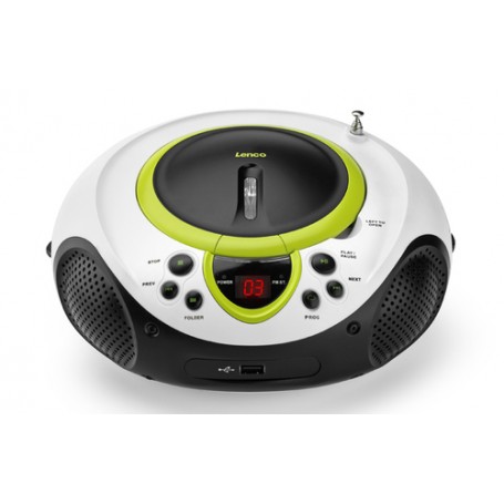 Lenco SCD-38-USB Lettore CD personale Verde (SCD-38 USB green)