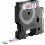 DYMO D1 Standard - Red on Transparent - 12mm nastro per etichettatrice (S0720520)