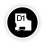 DYMO D1 Standard - Black on Transparent - 6mm nastro per etichettatrice Nero trasparente (S0720770)
