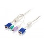 LevelOne ACC-2102 cavo per tastiera, video e mouse Bianco 3 m (ACC-2102)