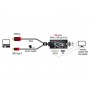 DeLOCK 62959 cavo e adattatore video 0,135 m HDMI-A 19 pin, USB 2.0 Type-A DVI-I, Displayport 20 pin, VGA 15 pin Nero, R (62959)