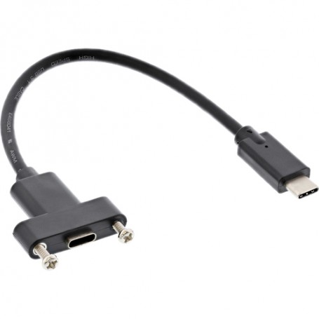 InLine 0.2m, 2xUSB3.1-C cavo USB USB 3.2 Gen 1 (3.1 Gen 1) USB C Nero (33441G)