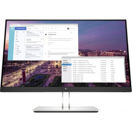 HP E-Series E23 G4 58,4 cm (23") 1920 x 1080 Pixel Full HD LCD Nero, Argento (9VF96AA#ABB)