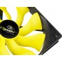 Akasa 14cm Viper Fan Case per computer Ventilatore Nero, Giallo (AK-FN063)