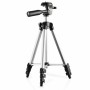 Walimex Travel I treppiede Fotocamere digitali/film 3 gamba/gambe Nero, Argento (17996)