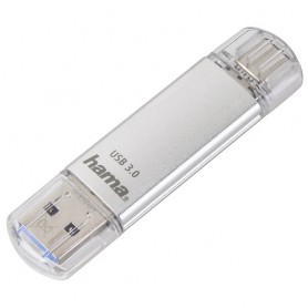 Hama C-Laeta unità flash USB 128 GB USB Type-A / USB Type-C 3.2 Gen 1 (3.1 Gen 1) Argento (181073)