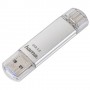 Hama C-Laeta unità flash USB 128 GB USB Type-A / USB Type-C 3.2 Gen 1 (3.1 Gen 1) Argento (181073)