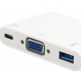 Equip 133462 hub di interfaccia USB 3.2 Gen 1 (3.1 Gen 1) Type-C Bianco (133462)