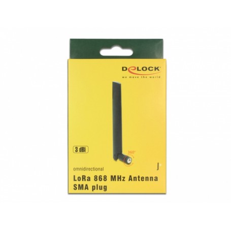 DeLOCK LoRa antenna di rete Antenna omnidirezionale SMA 3 dBi (89769)