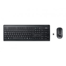 Fujitsu LX410 tastiera RF Wireless QWERTZ Inglese, Tedesco Nero (S26381-K410-L422)