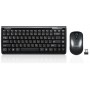 Perixx PERIDUO-707 PLUS tastiera RF Wireless QWERTY Nero (PERIDUO-707 PLUS W)