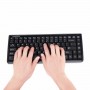 Perixx PERIDUO-707 PLUS tastiera RF Wireless QWERTY Nero (PERIDUO-707 PLUS W)