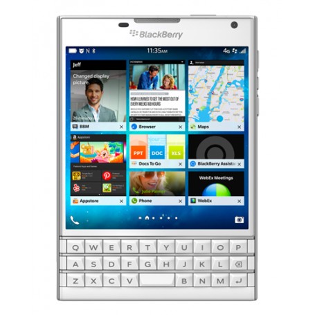 BlackBerry Passport 11,4 cm (4.5") SIM singola BlackBerry OS 10 4G Micro-USB 3 GB 32 GB 3450 mAh Bianco (PRD-59181-025)