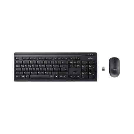 Fujitsu Wireless Keyboard Set LX410 tastiera RF Wireless QWERTY Italiano Nero (S26381-K410-L485)