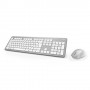 Hama KMW-700 tastiera RF Wireless QWERTZ Tedesco Argento, Bianco (182676)