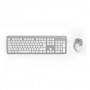 Hama KMW-700 tastiera RF Wireless QWERTZ Tedesco Argento, Bianco (182676)