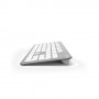 Hama KMW-700 tastiera RF Wireless QWERTZ Tedesco Argento, Bianco (182676)