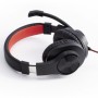 Hama HS-USB400 Cuffia Padiglione auricolare USB tipo A Nero, Rosso (139927)