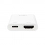 LogiLink 0.14m, 2xUSB-C/HDMI adattatore grafico USB 3840 x 2160 Pixel Bianco (UA0257)