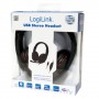 LogiLink HS0033 cuffia e auricolare Padiglione auricolare Nero, Rosso (HS0033)