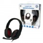 LogiLink HS0033 cuffia e auricolare Padiglione auricolare Nero, Rosso (HS0033)