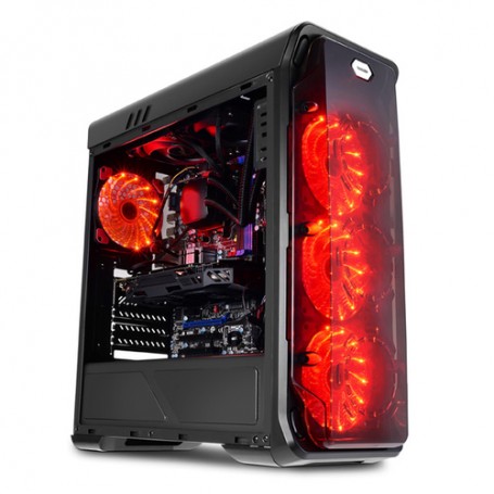 LC-Power Gaming 988B - Red Typhoon Midi Tower Nero (LC-988B-ON)