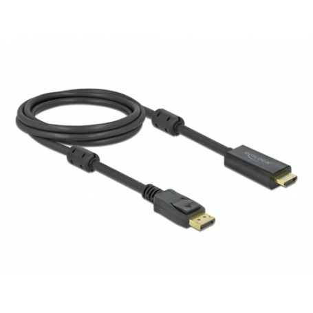 DeLOCK 85956 cavo e adattatore video 2 m HDMI tipo A (Standard) DisplayPort Nero (85956)