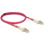 DeLOCK LC - LC, 2m cavo a fibre ottiche Viola (84641)