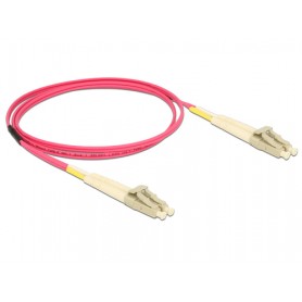 DeLOCK 84640 cavo a fibre ottiche 1 m LC OM4 Viola (84640)