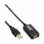 InLine 25m USB 2.0 A m/f cavo USB USB A (34614I)