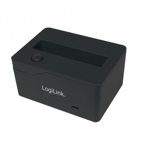 LogiLink QP0025 docking station per unità di archiviazione USB 3.2 Gen 1 (3.1 Gen 1) Type micro-B Nero (QP0025)