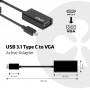 CLUB3D USB Type C to VGA Active Adapter USB C Nero (CAC-1502)