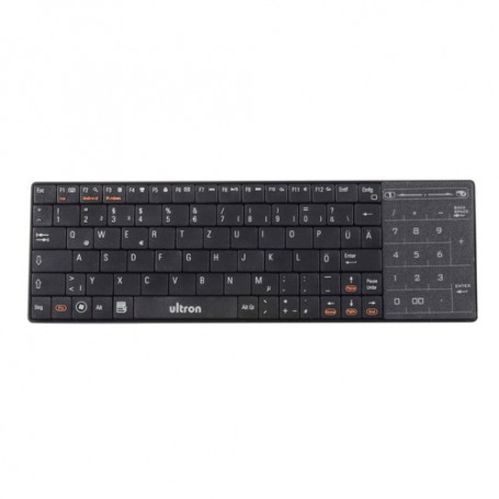 Ultron UMT-BT tastiera Bluetooth QWERTZ Tedesco Nero (113884)