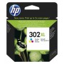 HP 302XL High Yield Tri-color Original Ink Cartridge cartuccia d'inchiostro 1 pz Resa elevata (XL) Ciano, Magenta, Gia (F6U67AE)
