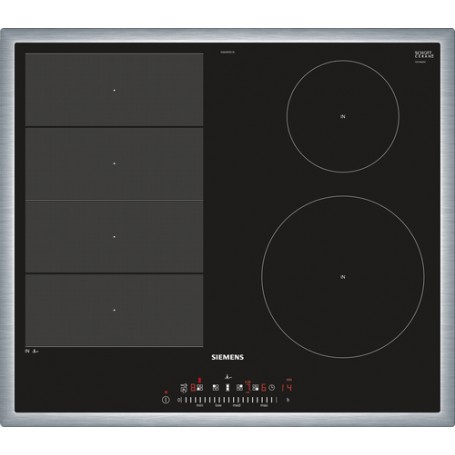 Siemens EX645FEC1E piano cottura Nero, Acciaio inossidabile Da incasso Piano cottura a induzione 4 Fornello(i) (EX645FEC1E)