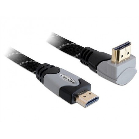 DeLOCK 3m High Speed HDMI 1.4 cavo HDMI HDMI tipo A (Standard) Nero, Grigio (83045)