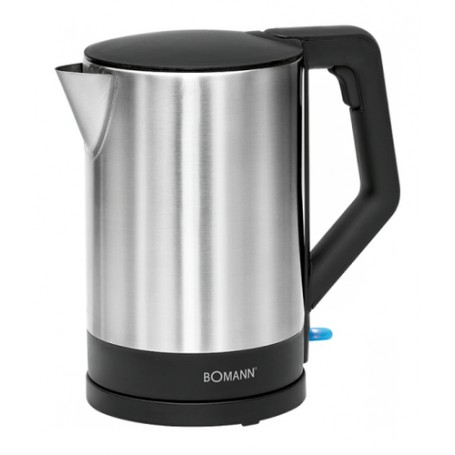 Bomann WKS 3002 CB bollitore elettrico 1,5 L 2200 W Nero, Acciaio inossidabile (630021)