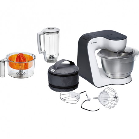 Bosch MUM5 Start Line universal robot da cucina 800 W 3,9 L Arancione, Argento, Trasparente, Bianco (MUM50123)