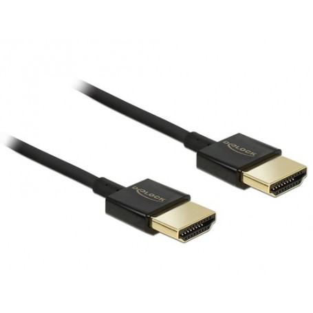 DeLOCK HDMI/HDMI, 3 m cavo HDMI HDMI tipo A (Standard) Nero (84774)