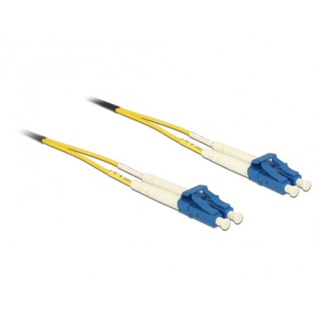 DeLOCK 3m LC-LC cavo a fibre ottiche OS2 Giallo (84607)