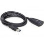 DeLOCK USB 3.0 5m cavo USB USB 3.2 Gen 1 (3.1 Gen 1) Nero (83089)