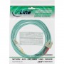 InLine 35m LC/SC 50/125µm cavo a fibre ottiche Turchese, Colore acqua (88635O)