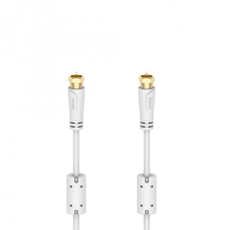 Hama 00201132 cavo coassiale 3 m Tipo F Bianco (00201132)