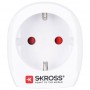 Skross Europe to USA adattatore per presa di corrente Tipo B Tipo C (Europlug) Bianco (186719)