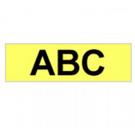 Brother Gloss Laminated Labelling Tape - 12mm, Black/Yellow nastro per etichettatrice TZ (TZC31)