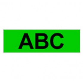 Brother Gloss Laminated Labelling Tape - 24mm, Black/Green nastro per etichettatrice TX (TX751)